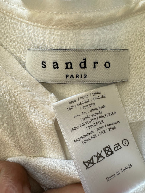 Top Sandro Paris-S▫️mătase naturală cu vascoza