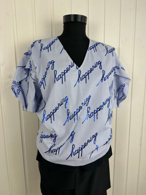Top Sandro Paris-M▫️poplin bumbac