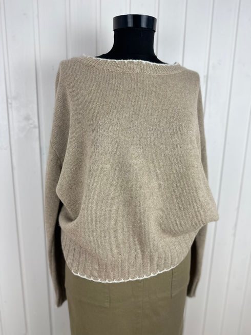 Pulover italienesc-Universal▫️mix lână, cașmir și vâscoză