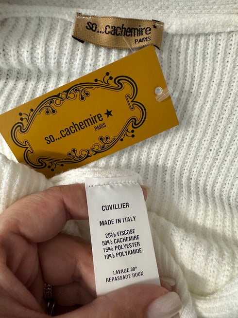 Cardigan So Cachemire-S/M▫️50% cașmir, 25% vascoza