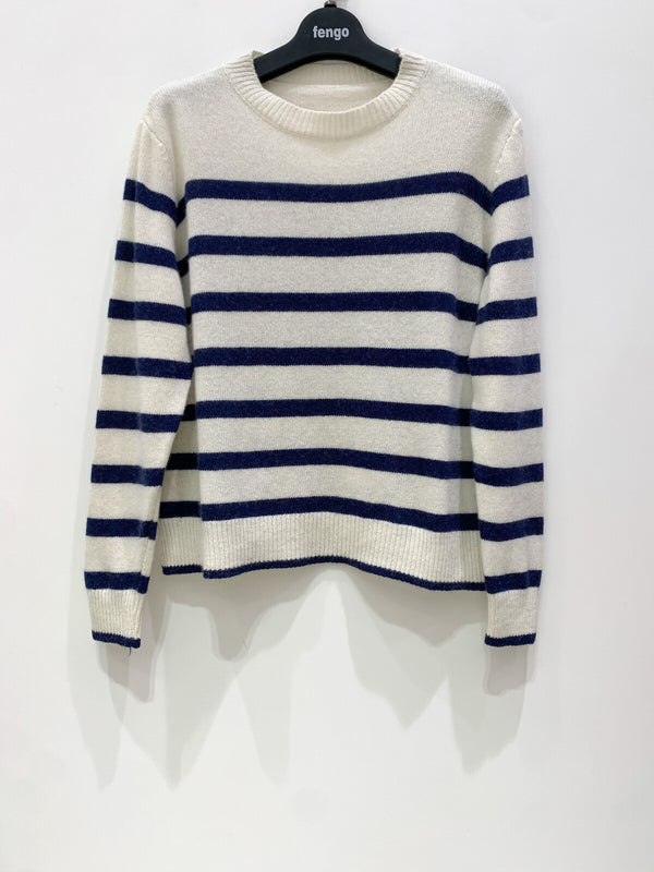 Pulover marinière-Universal▫️mix cu lână, vascoza și cașmir