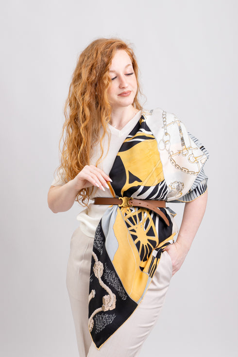 Eșarfă Maison Fanli▫️100% mătase