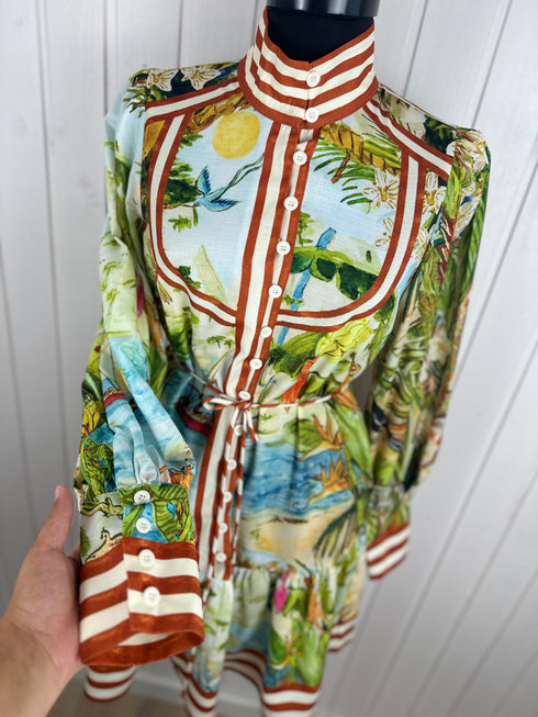 Rochie Remix Italy-S/M▫️in cu bumbac