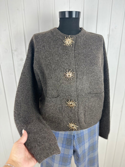 Cardigan Lumine Paris-Universal▫️mix cu alpaka și lână