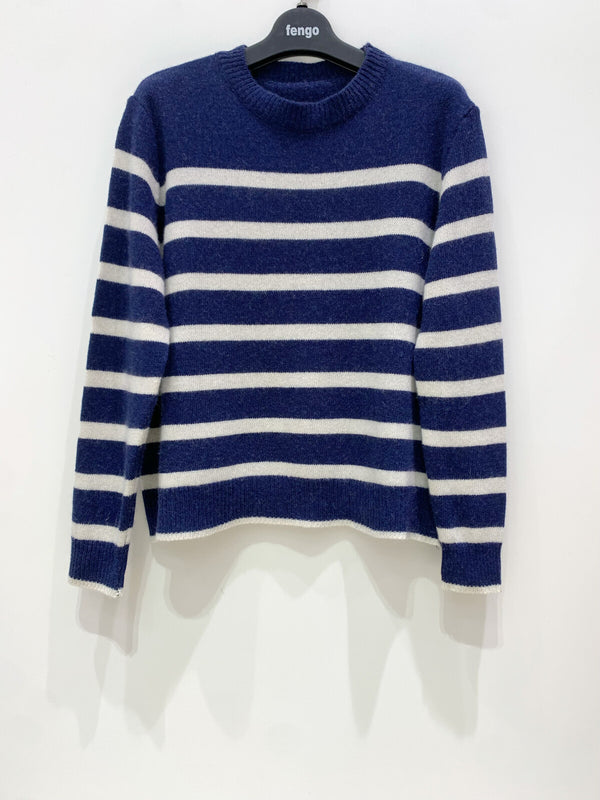 Pulover marinière-Universal▫️mix de lână, vascoza și cașmir