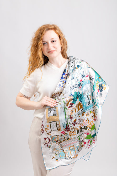 Eșarfă Maison Fanli▫️100% mătase