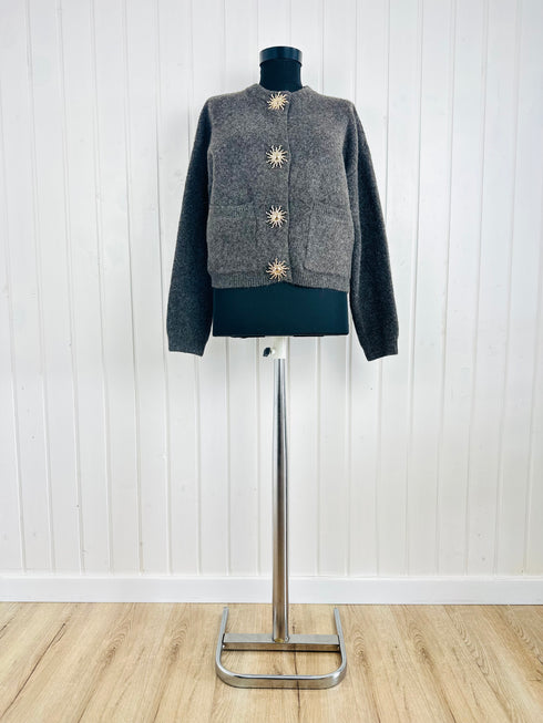 Cardigan Lumine Paris-Universal▫️mix cu alpaka și lână