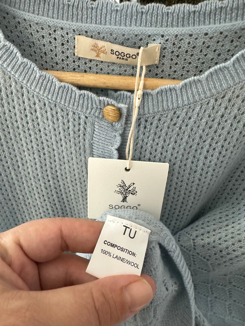 Cardigan SOGGO Paris▫️S/M-100% lână
