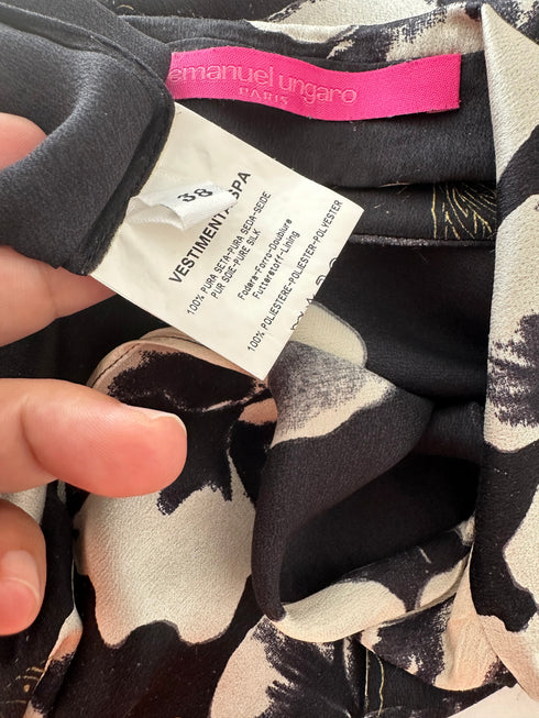 Crop Top Emanuel Ungaro-M▫️100% mătase naturală