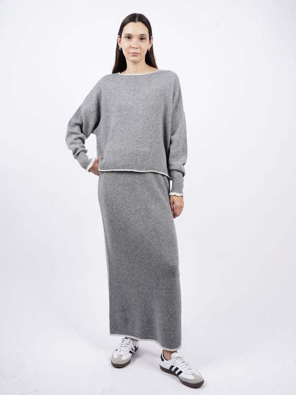 Fustă Arita-Universala▫️mix lână, vâscoză și cașmir