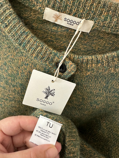 Cardigan SOGGO Paris▫️Mărime universală-blend cu merinos și raton laveur