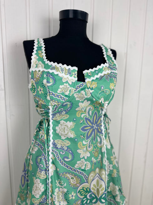Rochie Remix Italy-S/M▫️bumbac cu in