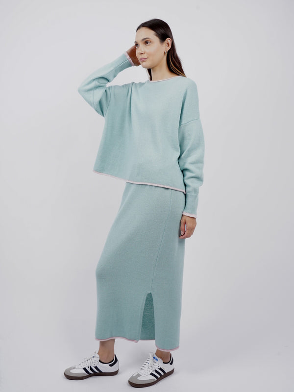 Fustă Arita-Universala▫️mix cu lână, vâscoză și cașmir