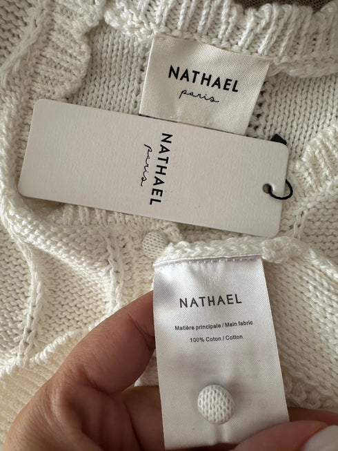 Top Nathael-S/M si M/L▫️mix de lână și bumbac tricotat