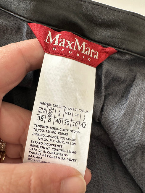 Fustă Max Mara-S/M▫️piele ecologică