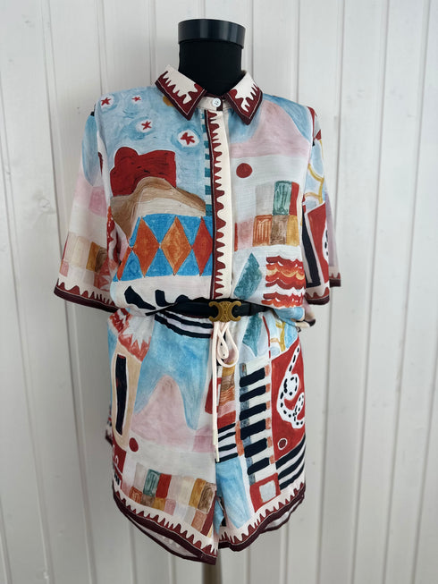 Deux pieces Remix Italy-L/XL▫️in cu bumbac