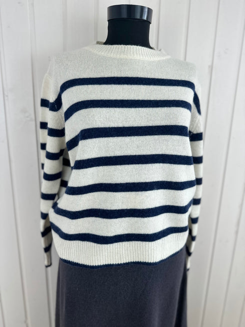 Pulover marinière-Universal▫️mix cu lână, vascoza și cașmir