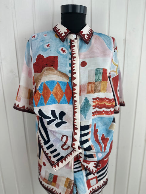 Deux pieces Remix Italy-L/XL▫️in cu bumbac