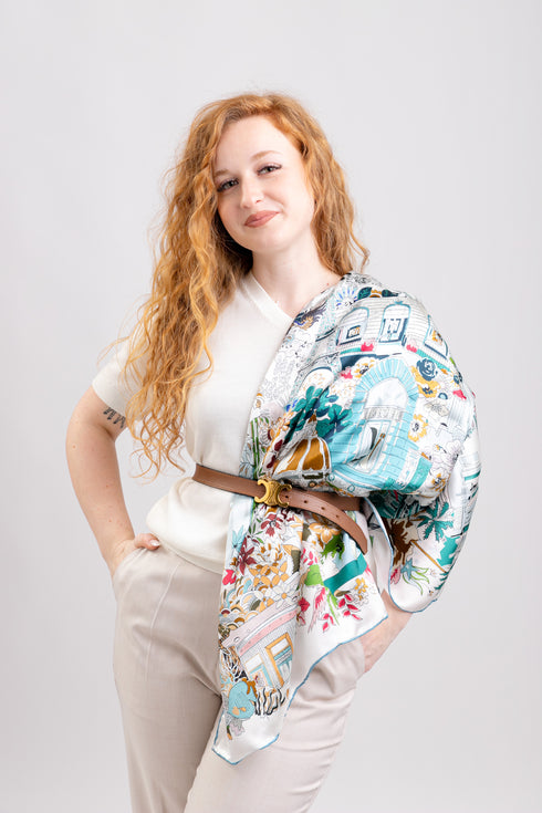 Eșarfă Maison Fanli▫️100% mătase