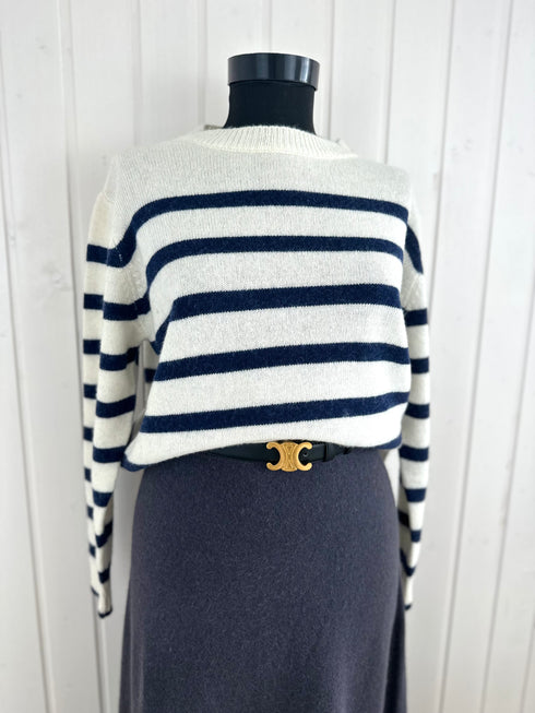 Pulover marinière-Universal▫️mix cu lână, vascoza și cașmir