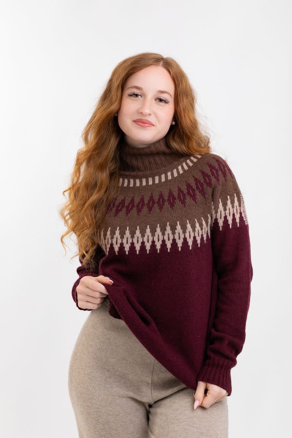 Maleta italienească-S/M▫️mix lână, cașmir și vâscoză