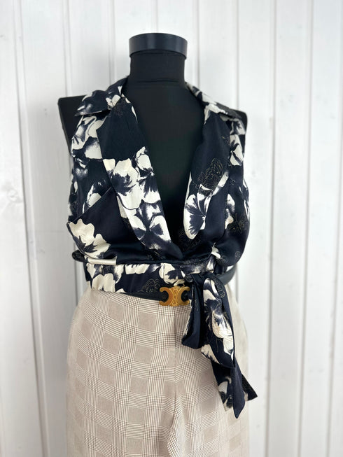 Crop Top Emanuel Ungaro-M▫️100% mătase naturală