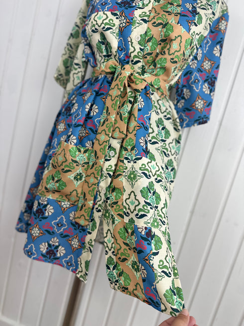 Rochie Remix Italy-S/M▫️bumbac cu in