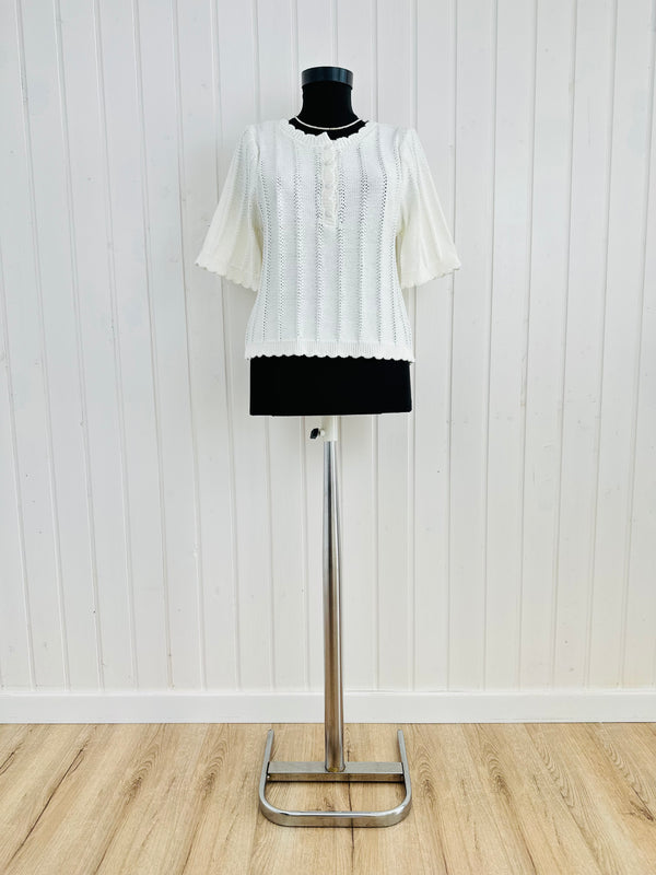 Top Nathael-S/M si M/L▫️mix de lână și bumbac tricotat