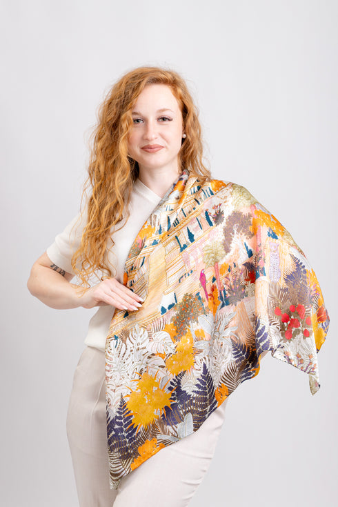 Eșarfă Maison Fanli▫️100% mătase