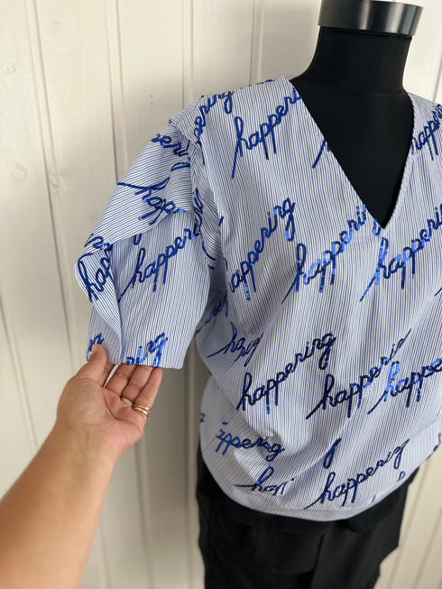 Top Sandro Paris-M▫️poplin bumbac