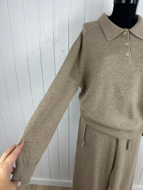 Pulover Polo-Miya-Universal▫️mix angora și lana