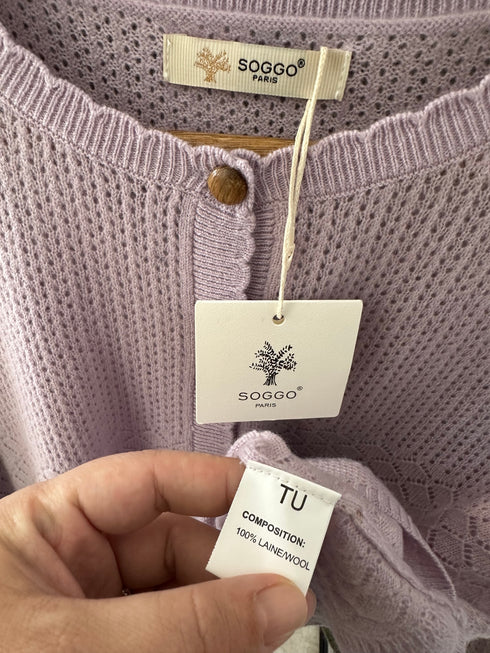 Cardigan SOGGO Paris▫️S/M-100% lână