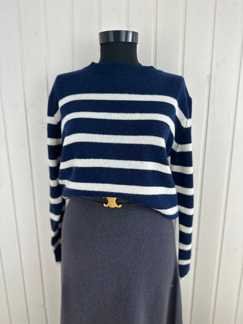 Pulover marinière-Universal▫️mix de lână, vascoza și cașmir