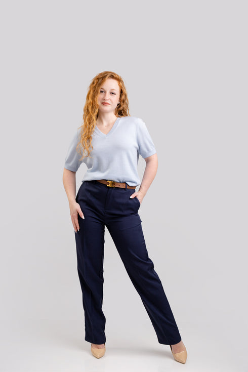 Pantaloni Le Jardin du Lin▫️in și bumbac