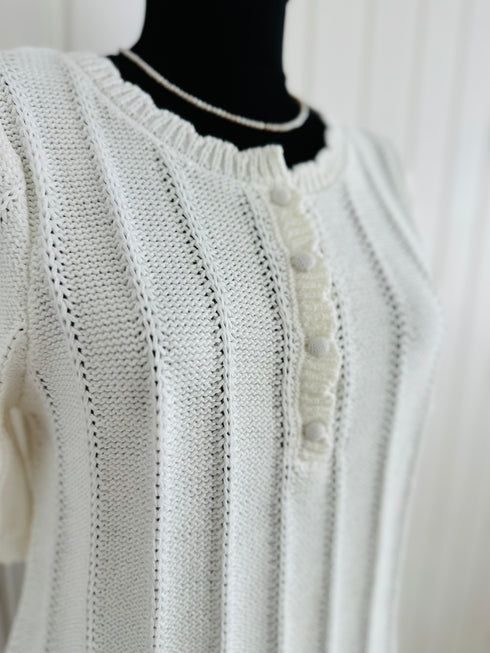 Top Nathael-S/M si M/L▫️mix de lână și bumbac tricotat