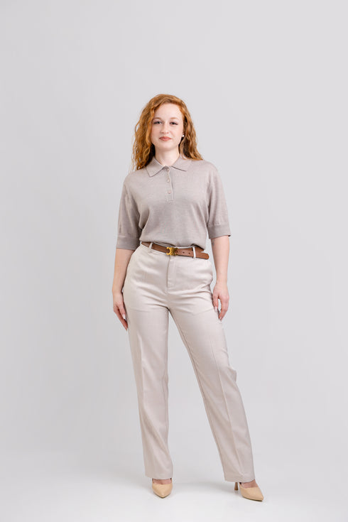 Pantaloni Le Jardin du Lin▫️in și bumbac