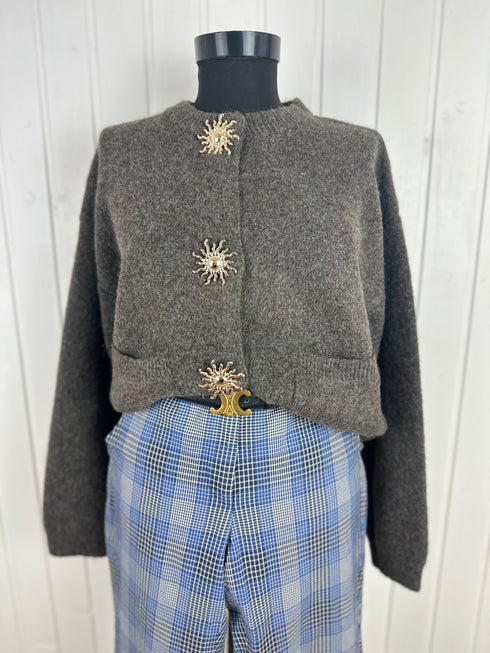 Cardigan Lumine Paris-Universal▫️mix cu alpaka și lână