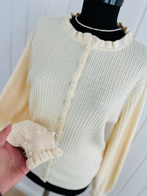 Cardigan Nathael-S/M și M/L▫️mix de lână și bumbac tricotat