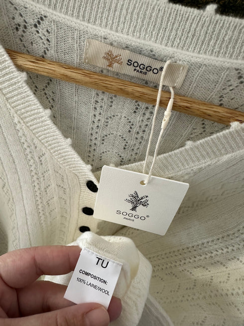 Cardigan SOGGO Paris▫️Mărime universală-100% lână