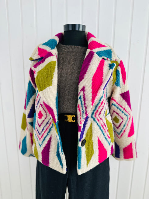 Mantou bouclée-Universal▫️100% lână buclata